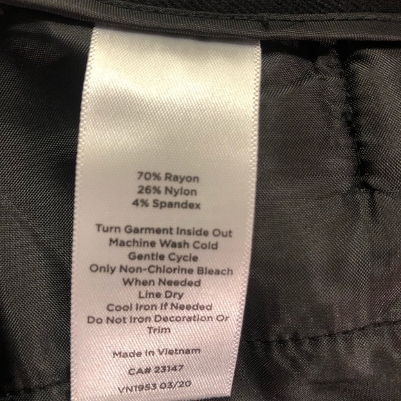 Talbots Women's Black Lexington Pants Size 2 - Picture 10 of 11